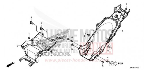 PARAFANGO POSTERIORE NC750SAK di 2019